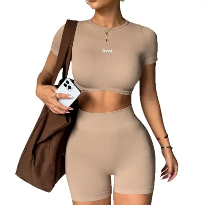 Hochtaillierte elastische Yoga-Shorts mit Po-Effekt, figurformend, Fitnessbekleidung - 5