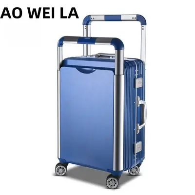 外贸前开口行李箱 日韩定制大容量旅行前开盖三件套前开口行李箱