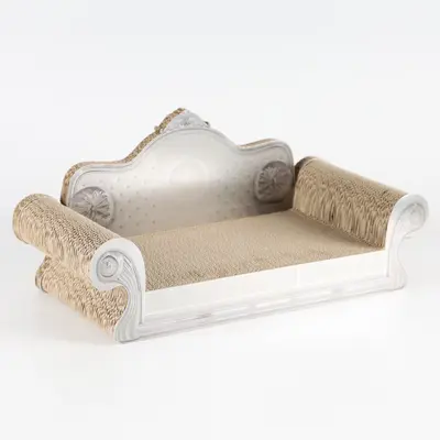 Corrugated Cardboard Cat Scratcher with Bed and Lounger - 10