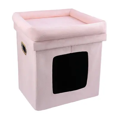 Foldable Double-Layer Felt Cat House Tent, Four-Season Use