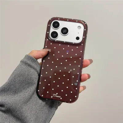 iPhone 17 Pro Max uyumlu çift katmanlı telefon kılıfı, küçük puantiyeli - 10