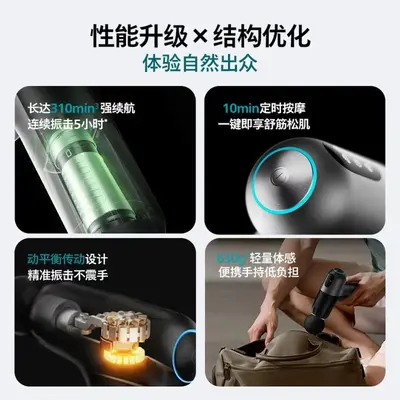 飞利浦小钢炮Max筋膜枪肌肉专业级便携深层按摩仪全身颈膜枪3206G