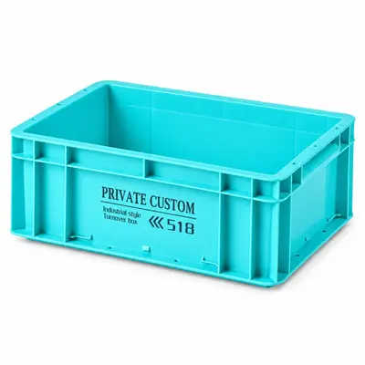 Verstärkte Kunststoff-EU-Logistikbox mit Deckel - 7