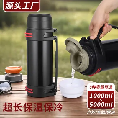 Large Capacity 304 Stainless Steel Thermos, Portable Outdoor Travel Flask