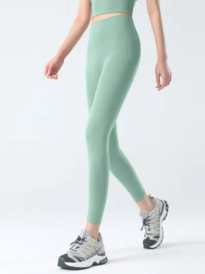 Seamless Peach Hip Leggings, High Waist, Tummy Control, Women's Autumn - 4