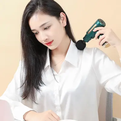 跨境口袋便携筋膜枪电动震动冲击枪智能迷你全身肌肉舒缓按摩器 - 4