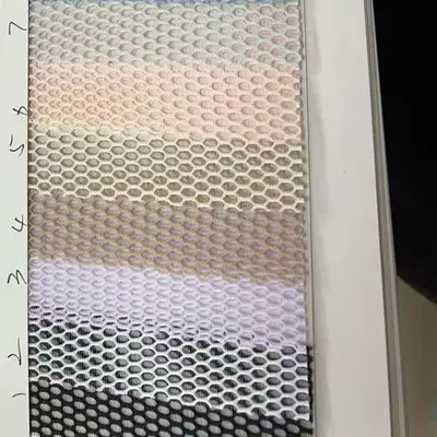 Küçük altıgen polyester file kumaş, çamaşır torbası ve çanta astarı için