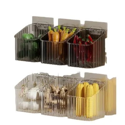 Onion, ginger and garlic storage basket kitchen garlic wall-mounted storage basket ginger garlic storage shelf wall-mounted storage box