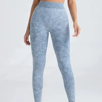 Yüksek Belli Yoga Pantolonu, V Bel Fitilli, Karın Sıkılaştırıcı - 2