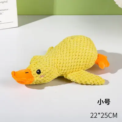 Peluş Ördek Köpek Oyuncağı, Çiğneme ve Ses Çıkaran, Küçük ve Orta Irk - 10
