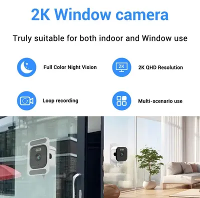 Yeni model Little Eagle 2K HD akıllı pencere monitörü wifi ev tipi delme gerektirmeyen kamera San Anno