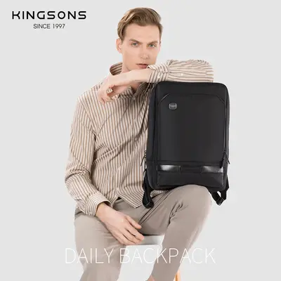 Men's Lightweight Business Backpack with Laptop Compartment - 3