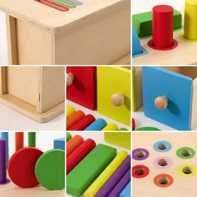 DOWMOO Montessori ahşap oyuncak, erken eğitim, düşünme eğitimi