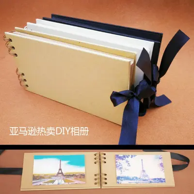5 Inch Roll-Type Bow Ribbon DIY Handmade Photo Album - 2