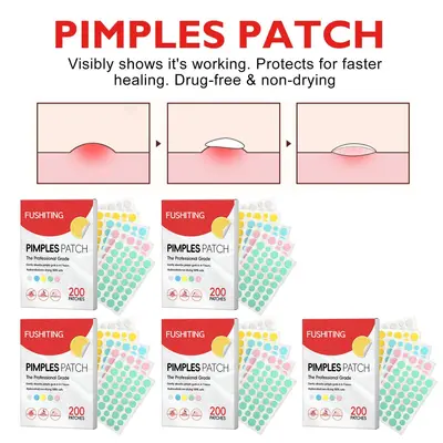 Pimples patch yuvarlak renkli hidrokolloid yaması