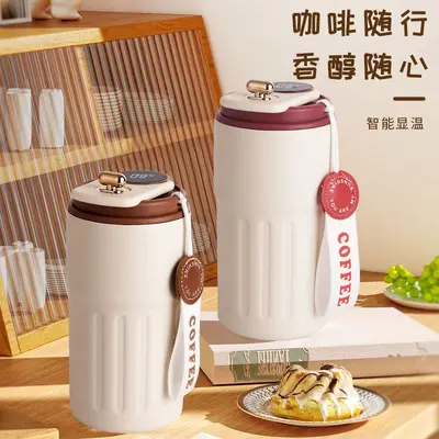 316 Stainless Steel Thermos Mug with Smart Temperature Display - 1