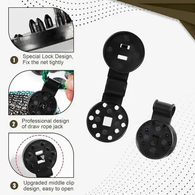 Shade Net Fixing Clip for Tarp and Track Rope - 4