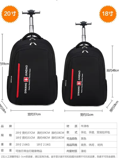 Business Travel Laptop Backpack and Trolley Suitcase - 5