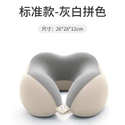 Memory foam U-shaped neck pillow for travel and air travel - 10