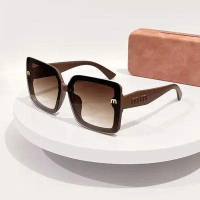Lightweight Square Frame Sunglasses for Women, Luxury Look - 8