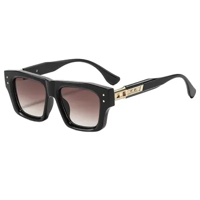 Men's Square Frame Sunglasses UV-Protection Hip-Hop Style - 4