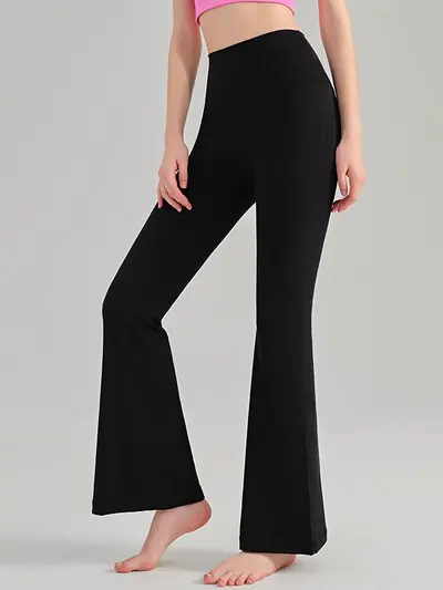 Women's High-Waist Butt-Lift Yoga Flare Pants, Nude-Feel - 3