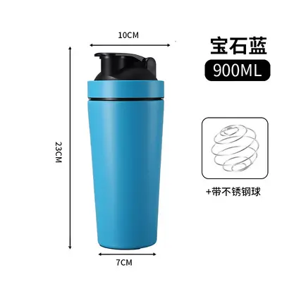 304 Paslanmaz Çelik Protein Shaker Spor Termos Bardak - 8