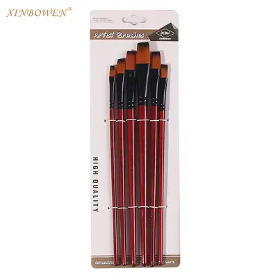 Nylon-Aquarellpinsel-Set 6-teilig - 6