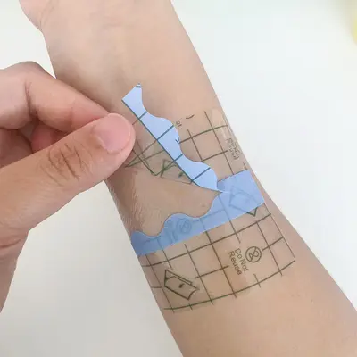 Silicone Gel Waterproof PU Film Blank Patch for Moxibustion Fixing