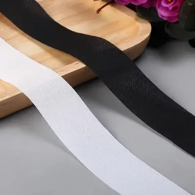 3-4cm Polyester Çapraz Kesim Kenar Bağı Şerit, Sert, Perde ve Ayakkabı İçin