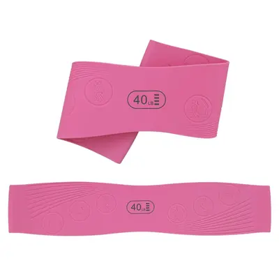 Yoga Resistance Band for Leg Strength Training, 100% Natural Silicone Elastic Band