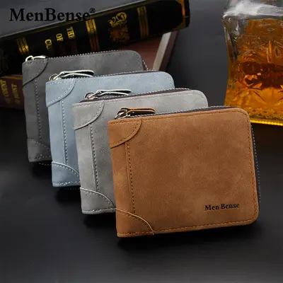 Men's Matte Wallet with Chain, Multi-Card Slots and Coin Pocket - 2
