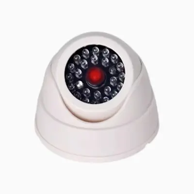Infrared dummy security camera LED white