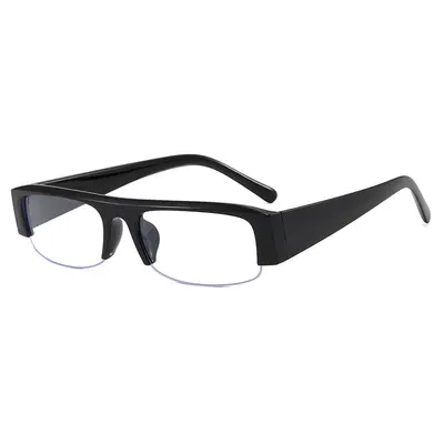 Semi-Rimless Minimalist Retro Sunglasses, Photo-Friendly Design - 5