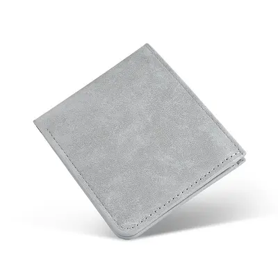 MUJI Men's Ultra-Thin Short Wallet, Soft Leather with Card Holder - 5