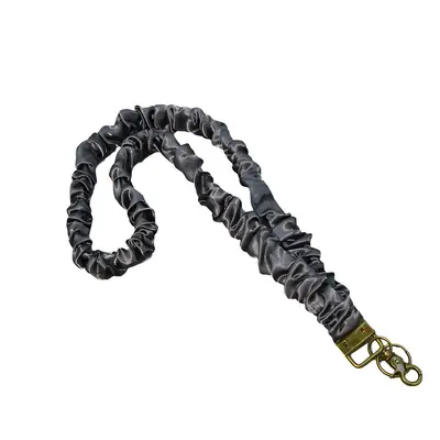 Amazon Stretchable Elastic Large Hair Tie Ruched Lanyard Long Strap ID Badge Work Lanyard Keychain - 9