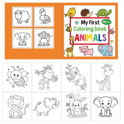 Children's Doodle Coloring Book, 30 Sheets with Cartoon Animals - 3