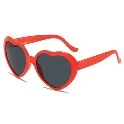 Korean Style Heart-Shaped Summer Sunglasses, Unisex