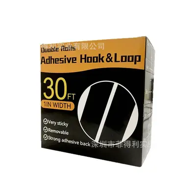 Feidili Self-Adhesive Hook-and-Loop Tape, Self-Cutting, High Adhesion, Boxed - 5