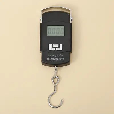 50kg portable scale with hook for fishing and parcels