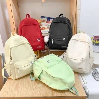 Girls' School Backpack, Lightweight Minimalist Design - 5