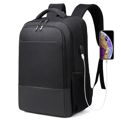 New Cross-Border Men's Backpack Large Capacity Oxford Fabric Backpack Printed LOGO Business Computer Backpack Travel Bag - 8