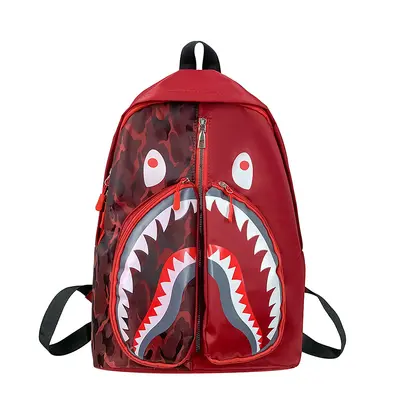 Unisex Daily Backpack with Graffiti Print for High School Students - 6