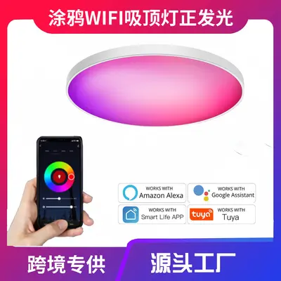 Tuya WiFi Bluetooth Akıllı Tavan Lambası RGBCW, Alexa Uyumlu