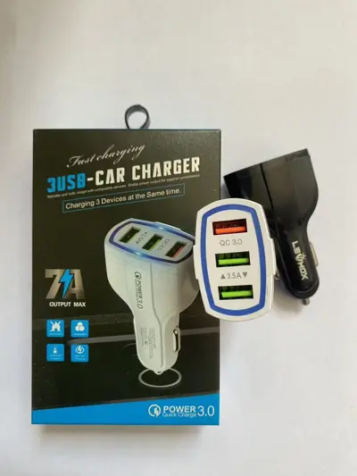 Intelligentes Kfz-Ladegerät von der Quelle mit Dreifachfunktion – 3-USB-Autoladegerät für Mobiltelefone – Grenzüberschreitender Großhandel
