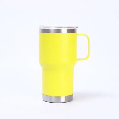 20oz paslanmaz çelik termos bardak, büyük kapasiteli, taşınabilir - 12
