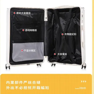 20 Inch Carry-On Trolley and 26 Inch Combination Lock Travel Suitcase - 4