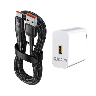 Alüminyum alaşımlı 120W hızlı şarj kablosu, Type-C 6A