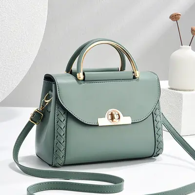Small Square Women's Handbag, Elegant Crossbody Bag - 9