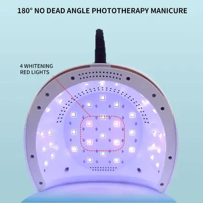 84W akıllı sensörlü tırnak LED kurutma makinesi, kırmızı ışık